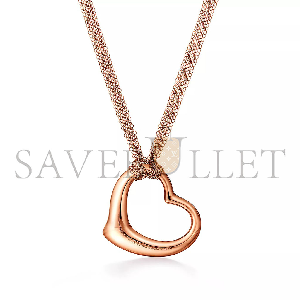 TIFFANY ELSA PERETTI® OPEN HEART MESH PENDANT 60018527